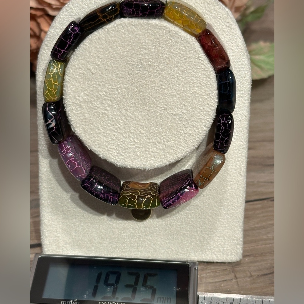 Dragon Vein Soft Bangle 19mm Panels Size 7 - Picture 2 of 5
